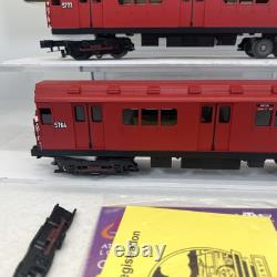 MTH RailKing 30-2727-3 MTA Red R-12 Non-Powered 2-Car Subway Add On Set O Used