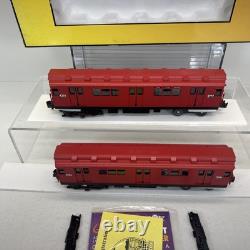 MTH RailKing 30-2727-3 MTA Red R-12 Non-Powered 2-Car Subway Add On Set O Used