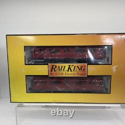 MTH RailKing 30-2727-3 MTA Red R-12 Non-Powered 2-Car Subway Add On Set O Used