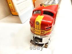 MTH Railking Santa-Fe F-3 Dual Motored Diesel & Three Passenger Cars-Protosounds