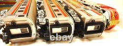 MTH Railking Santa-Fe F-3 Dual Motored Diesel & Three Passenger Cars-Protosounds