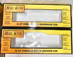 MTH Railking Santa-Fe F-3 Dual Motored Diesel & Three Passenger Cars-Protosounds