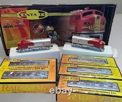 MTH Santa Fe Super Chief F3 Diesel Streamlined Passenger Car Set #30-4021-1 Read