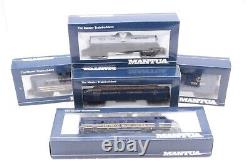 Mantua HO Scale Special Eastwood Short Line R. R. Locomotive and Train Set 5 pcs