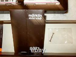 Marklin Mini-Club Z 8871 ICE self-propelled pass train w two powered cars-ln wb