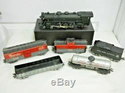 Marx 3/16 Scale O Gauge Freight Train Set 333 Diecast Loco & 4 Freight Cars NICE