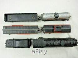 Marx 3/16 Scale O Gauge Freight Train Set 333 Diecast Loco & 4 Freight Cars NICE