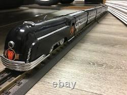 Marx O Train Pennsylvania RR Commodore Vanderbilt Engine & 6 tin passenger cars