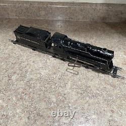 Marx Pressed Tin Wind Up Train Set 4 Cars, Track & Key Exceptional Condition