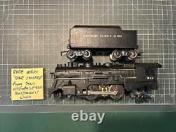 Marx Train RARE SIDE CYLINDER SMOKER 1666 Locomotive Engine & Tender RUNS SMOKES