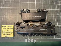 Marx Train RARE SIDE CYLINDER SMOKER 1666 Locomotive Engine & Tender RUNS SMOKES