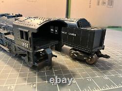 Marx Train RARE SIDE CYLINDER SMOKER 1666 Locomotive Engine & Tender RUNS SMOKES