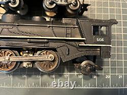 Marx Train RARE SIDE CYLINDER SMOKER 666 Locomotive Engine & Tender RUNS SMOKES