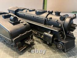 Marx Train RARE SIDE CYLINDER SMOKER 666 Locomotive Engine & Tender RUNS SMOKES