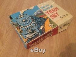 Marx Train Set Battery Operated Vintage Union Pacific Locomotive & 3 Cars