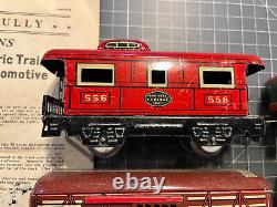 Marx Train Set with Locomotive Engine Tender and 4 Cars VERY NICE Loco RUNS LotJ
