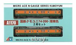 Micro Ace N scale Kumoyuni 74-200 Shonan Color 2cars Set A1170 Model Train