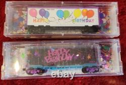 Micro Train Happy birthday Micro Seasons Train Engine Set 2006 + 2 bonus cars