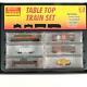Micro Trains Bsnf Table Top Train Set With Sd40-2 Locomotive Cars Track Z Scale