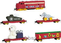 Micro-Trains MTL N-Scale Toy Trunk Train Set Christmas/Holiday Locomotive/Cars