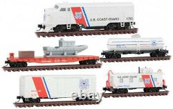 Micro-Trains MTL N-Scale US Coast Guard Military Train Set (Locomotive/4 Cars)