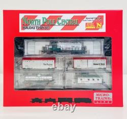 Micro Trains N North Pole Central Special Edition Holiday Train Set New Open Box