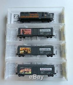 Micro Trains Z Scale Smokey Bear Fire Prevention Locomotive and 3 car lot