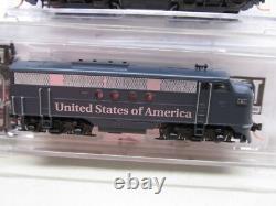 Micro-trains 50 State Car Set Fta & Ftb Powered Locomotives & Caboose N-scale
