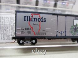 Micro-trains 50 State Car Set Fta & Ftb Powered Locomotives & Caboose N-scale