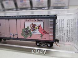 Micro-trains 50 State Car Set Fta & Ftb Powered Locomotives & Caboose N-scale