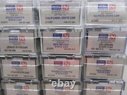 Micro-trains 50 State Car Set Fta & Ftb Powered Locomotives & Caboose N-scale