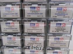 Micro-trains 50 State Car Set Fta & Ftb Powered Locomotives & Caboose N-scale