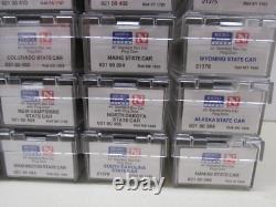 Micro-trains 50 State Car Set Fta & Ftb Powered Locomotives & Caboose N-scale