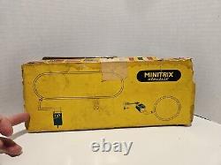 MiniTrix Electric Train Set #1902 Steam Engine Locomotive Freight Cars With Track