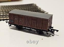 MiniTrix Electric Train Set #1902 Steam Engine Locomotive Freight Cars With Track