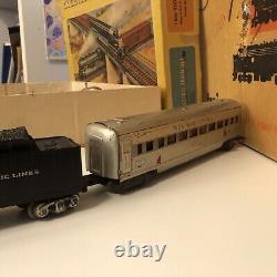 Mixed Model Train Set Lot With Transformer And O Tracks Locomotive Tender Train