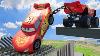 Monster Truck Lightning Mcqueen Vs Mcqueen Vs Tug Of War U0026 Car Shredder Crashes Beamng