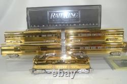 Mth 30-2514-0 Gold Plated Gg-1, And 30-6707 Gold Passenger Cars, Excellent, Nice