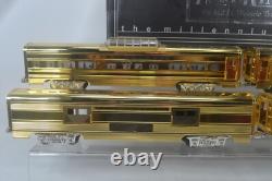Mth 30-2514-0 Gold Plated Gg-1, And 30-6707 Gold Passenger Cars, Excellent, Nice