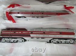 Mth O Scale Gauge Train Engine Locomotive Emd E-8 Aba Diesel Set Car Rock Island