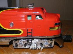 Mth Santa Fe Chrome Passenger Train Set A-b-a F7 #18 & 4-passenger Car 3523 509