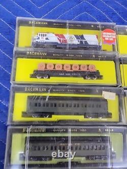 N Gauge Train Lot Bachman Spirit Of 76 Locomotive Engine 10 Cars