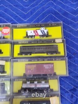 N Gauge Train Lot Bachman Spirit Of 76 Locomotive Engine 10 Cars