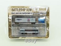 N Micro-Trains MTL 99321061 Battleship Row FTB Diesel & USS Ward Freight Car Set