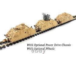 N Scale Accent German Army Armored Train Panzer Draisine 3-Cars Kit B WWII