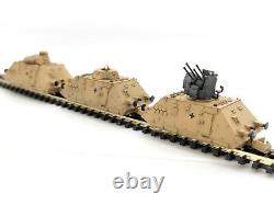 N Scale Accent German Army Armored Train Panzer Draisine 3-Cars Kit B WWII