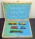 N Scale Arnold 1972 Rapido Diesel Locomotive And 4 Freight Cars Custom Wood Case