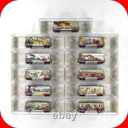 N Scale Civil War Series 40' Hy-Cube Box 11-Car Set Micro Trains / Smithsonian