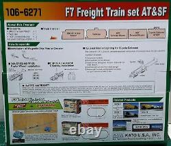 N Scale KATO F7 & (5)Car Freight Train Set AT&SF Item #KAT1066271