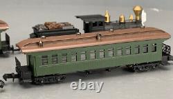 N Scale Key Imports Brass 1880's Baldwin Mogul with5 Passenger Cars N0302 AB